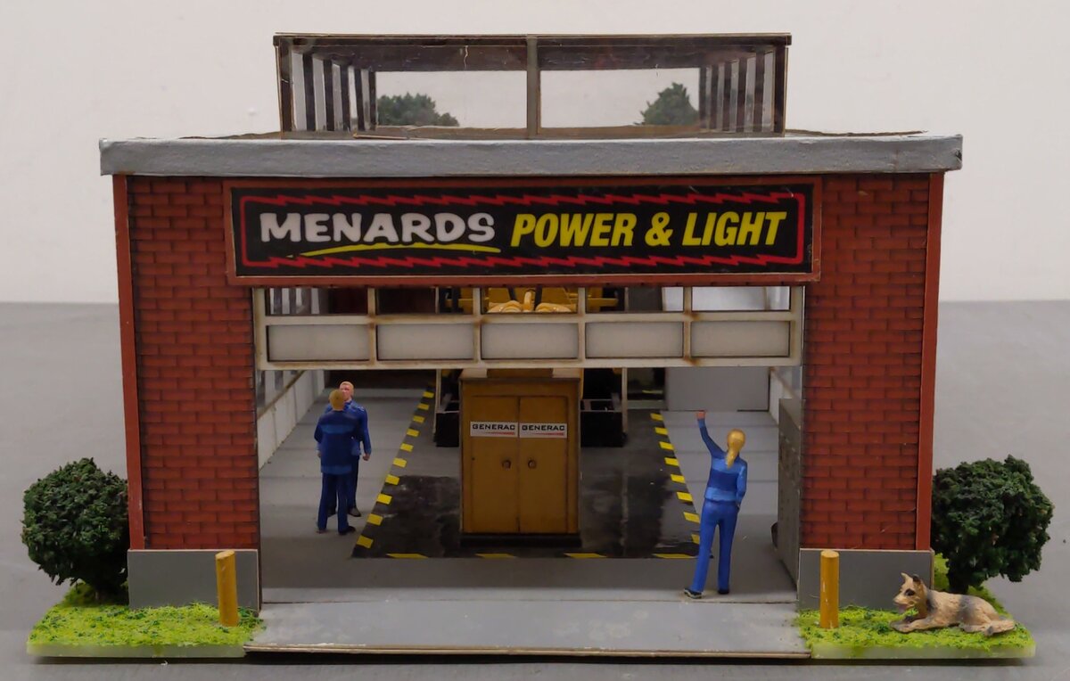 Menards 279-3051 O Scale Menards Power and Light Building VG