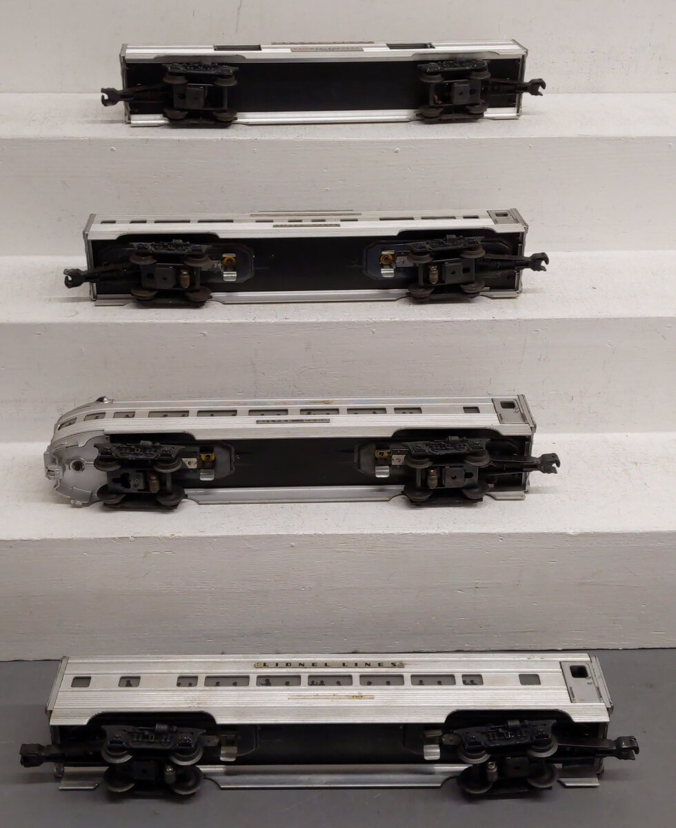 Lionel Vintage O Gauge Silver Series Lionel Line Passenger Set [4] VG