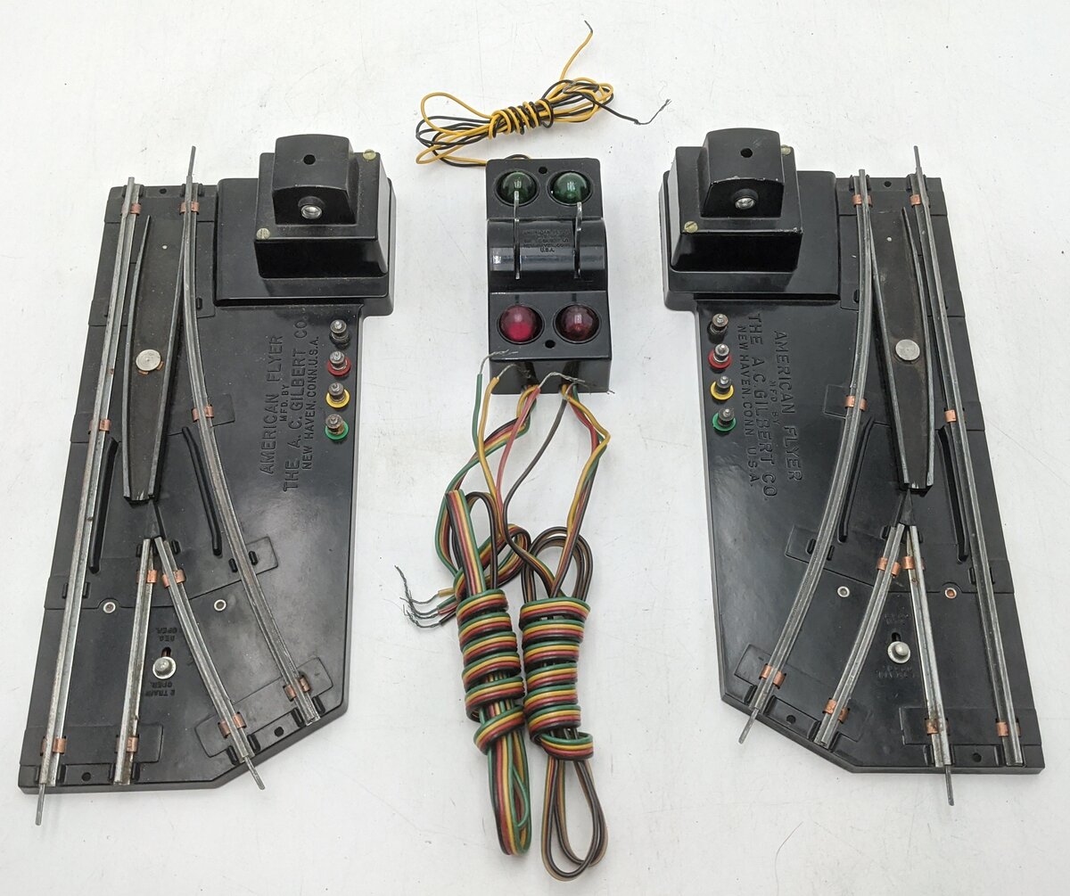 American Flyer 720A Vintage S Electric Remote Control Switches (Pair) VG/Box
