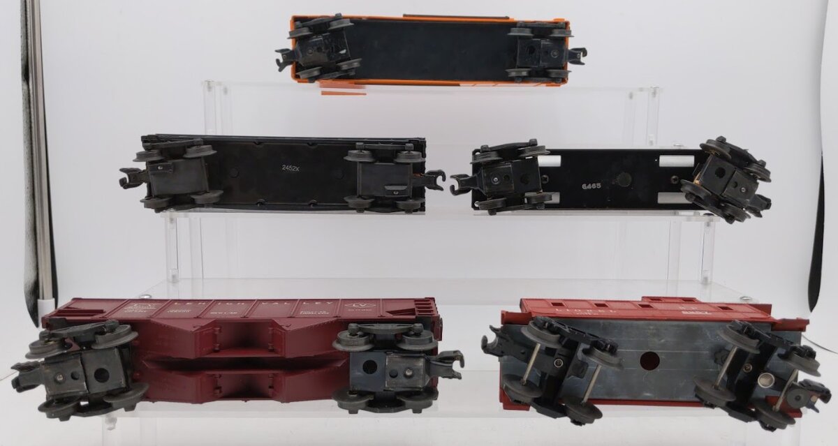Lionel 6465, 2452, 6456, 63521 & 6257 O Gauge Vintage Freight Cars [5]
