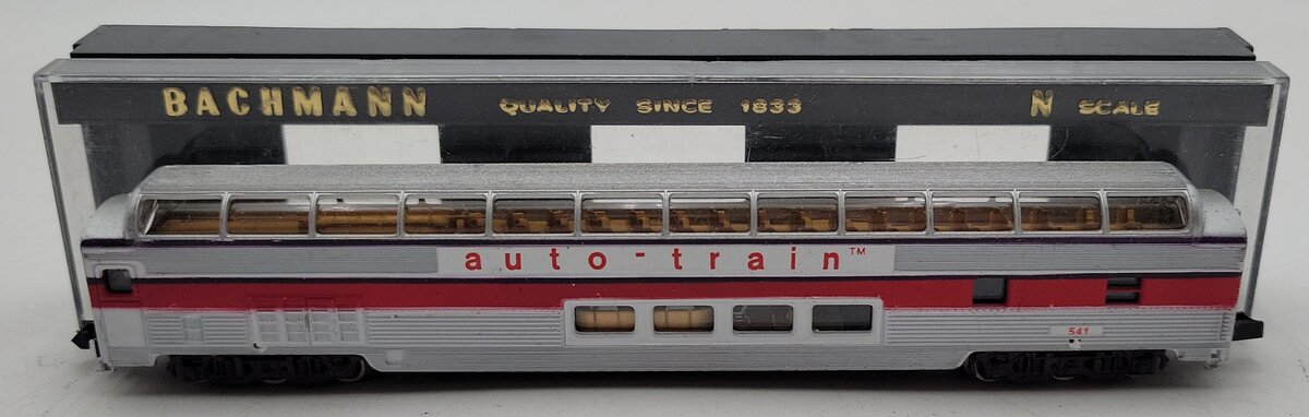 Bachmann 5652 N Auto-Train 85' Full Domed Passenger Car #541 EX/Box