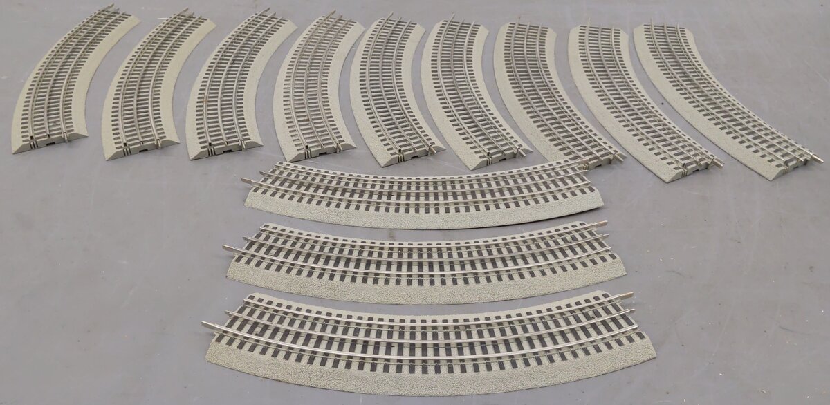 Lionel 6-12015 FasTrack O36 45-Degree Curved Track [12] VG