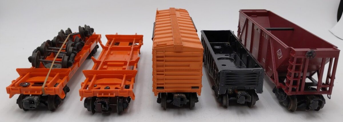 Lionel 6362, 3625, 2452 & 6352 O Gauge Vintage Postwar Freight Cars [5] VG/Box