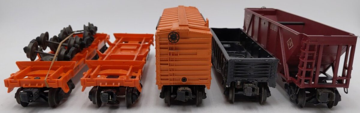 Lionel 6362, 3625, 2452 & 6352 O Gauge Vintage Postwar Freight Cars [5] VG/Box