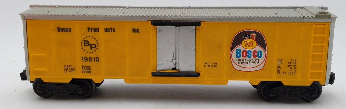 Lionel 6-19810 O Gauge Bosco Products Operating Milk Car Set LN/Box