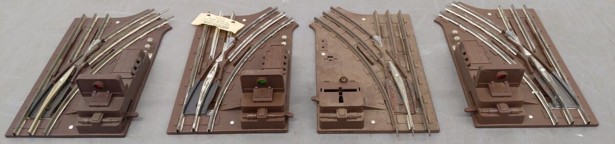 Lionel O Assorted Remote Control Switches 6-5121, 6-5122 [4] VG/Box
