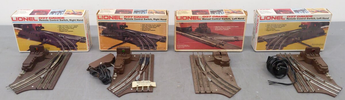 Lionel O Assorted Remote Control Switches 6-5121, 6-5122 [4] VG/Box