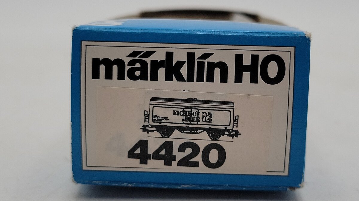 Marklin 4420 HO Scale Eichhof Bier Reefer Car VG/Box