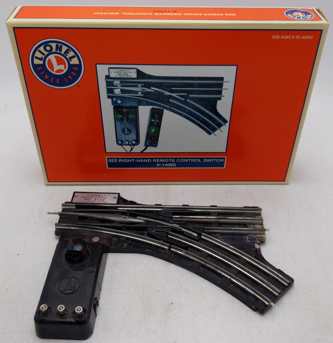Lionel 6-5132 O O31 Right Hand Remote Control Switch Turnout VG