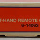 Lionel 6-5132 O O31 Right Hand Remote Control Switch Turnout VG