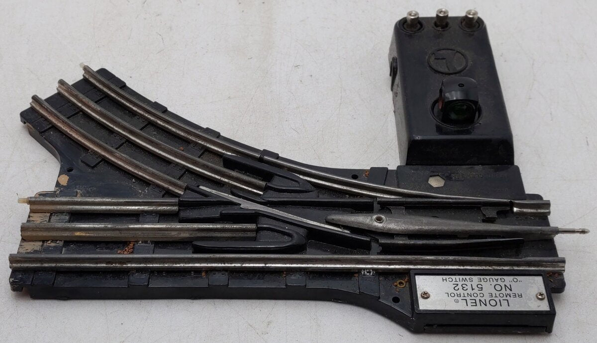Lionel 6-5132 O O31 Right Hand Remote Control Switch Turnout VG