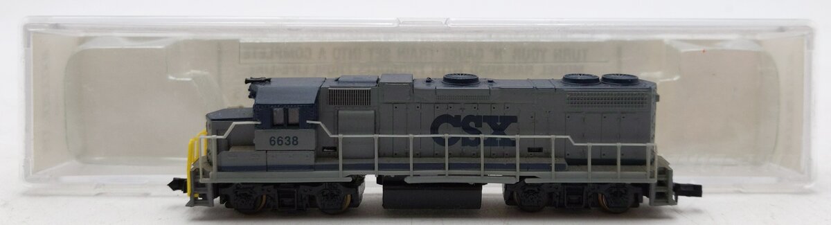 Life Like 7842 N Scale CSX GP-38-2 Powered Diesel Locomotive #6638 VG/Box