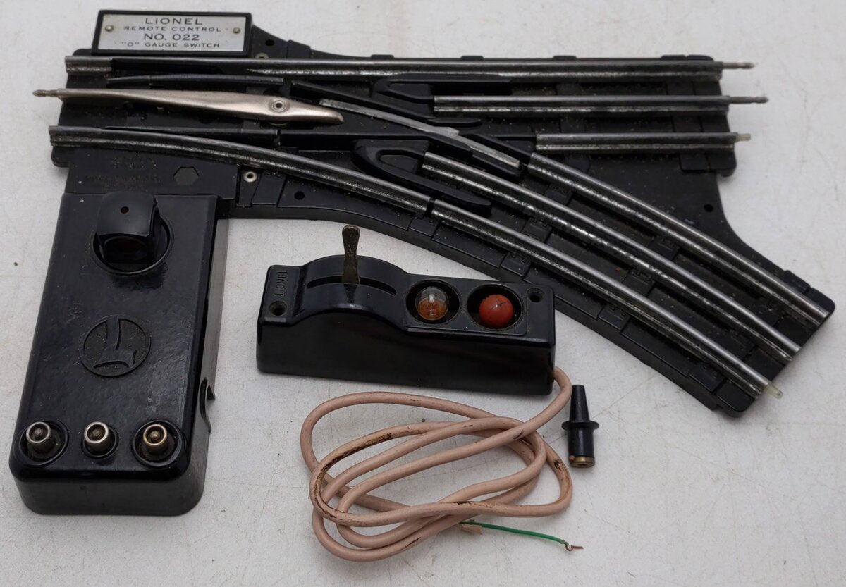 Lionel 6-14063 O 31" Remote-Control 022 Right Hand Switch Turnout VG/Box