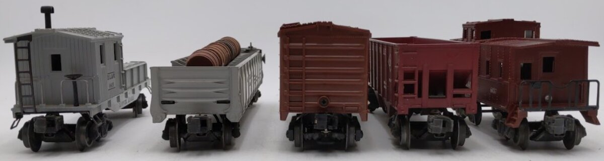 Lionel 6419, 6456, 6225, 36621 & 6037 O Gauge Freight & Operating Cars [5] VG/Box