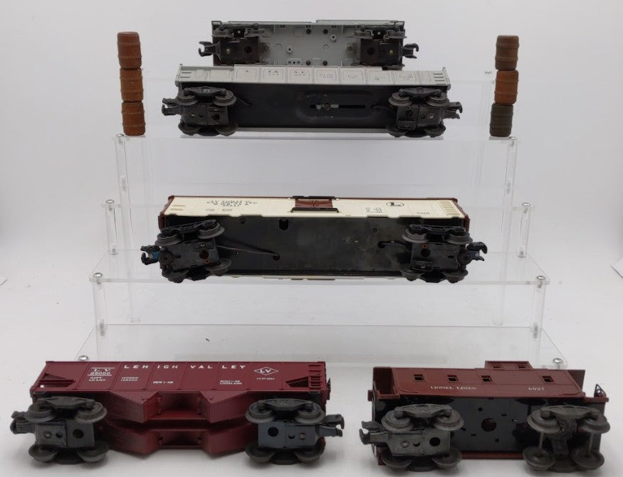 Lionel 6419, 6456, 6225, 36621 & 6037 O Gauge Freight & Operating Cars [5] VG/Box