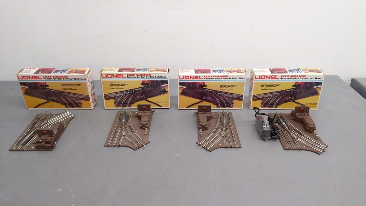 Lionel O Assorted Remote Control Switches 5-5121, 5-5122 [4] VG/Box
