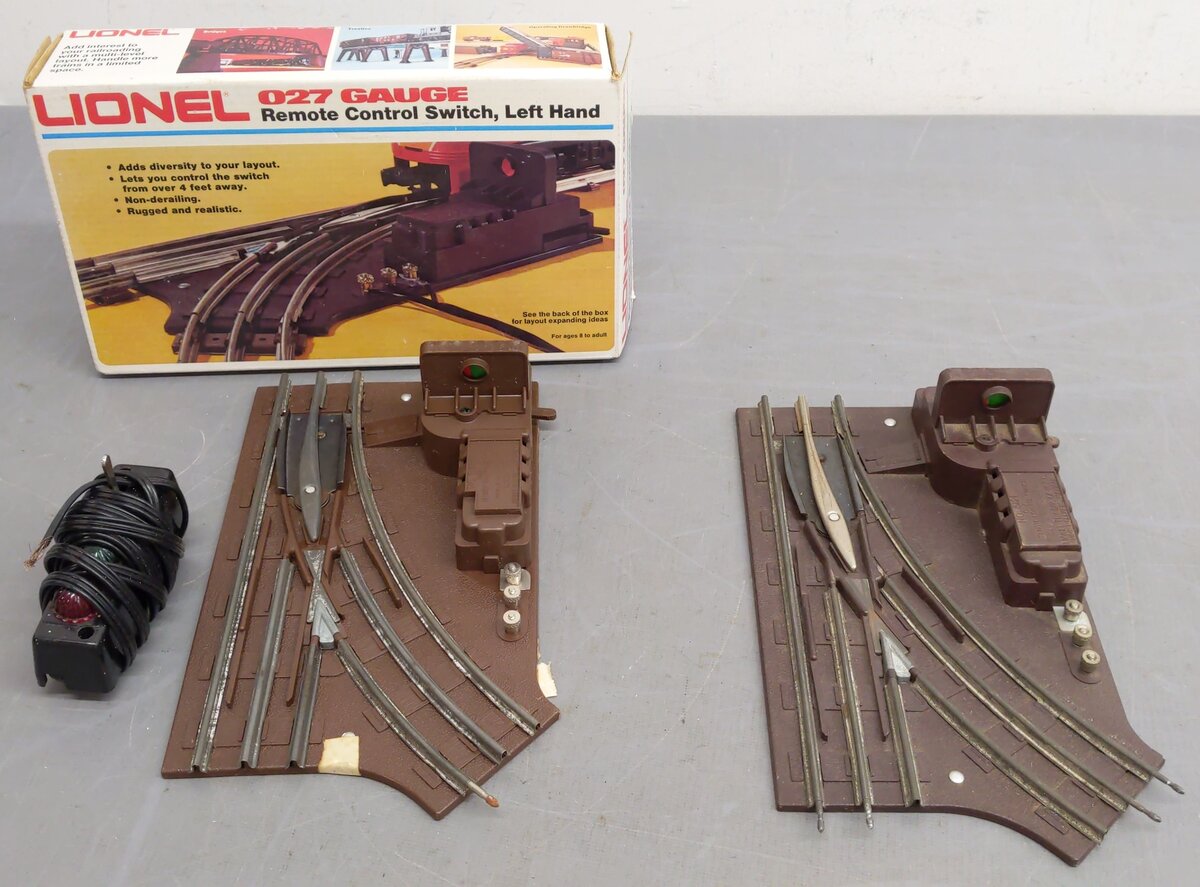 Lionel O Two Left Remote Control Switches 6-5121 [2] VG