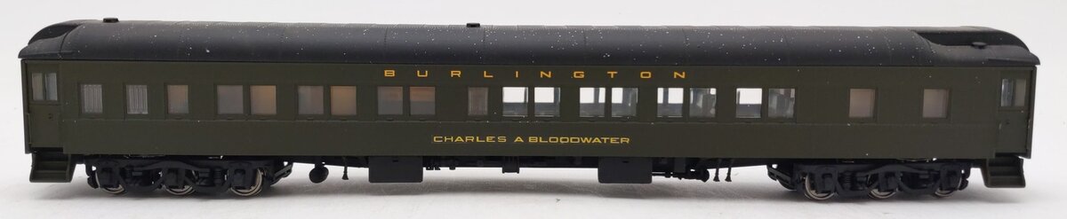 Walthers 932-10053 HO Scale Custom Burlington Pullman Heavyweight Passenger Car EX