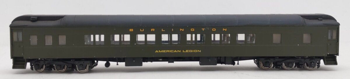 Walthers 932-10203 HO Scale Custom Burlington Pullman Heavyweight Passenger Car EX
