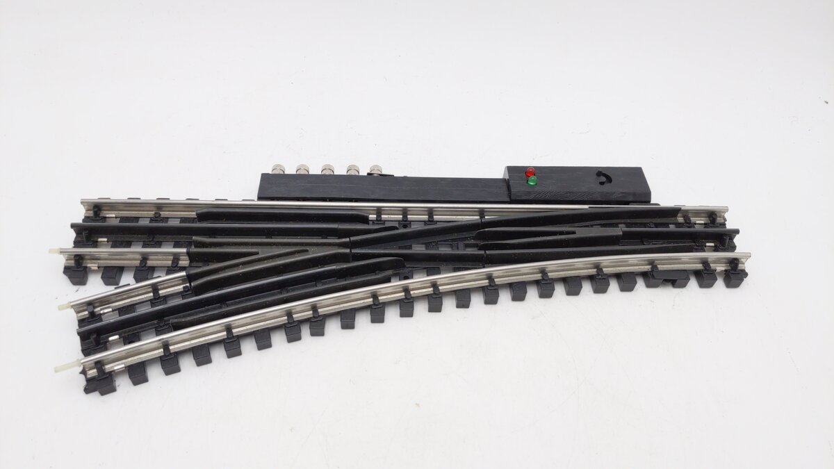 K-Line K-0776 O SuperSnap 72" Right Hand Remote Control Switch Turnout VG/Box