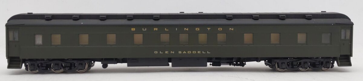 Walthers HO Scale Custom Burlington "Glen Saddell" Passenger Coach Car EX