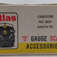 Atlas 6231 O Scale Santa Fe Caboose #999246- 2-Rail EX/Box