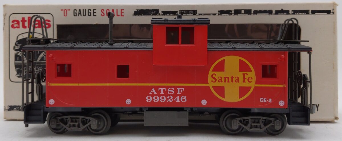 Atlas 6231 O Scale Santa Fe Caboose #999246- 2-Rail EX/Box
