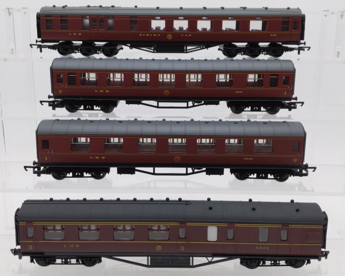 Hornby & Airfix Assorted OO Scale London Midland & Scottish Passenger Cars [4] EX