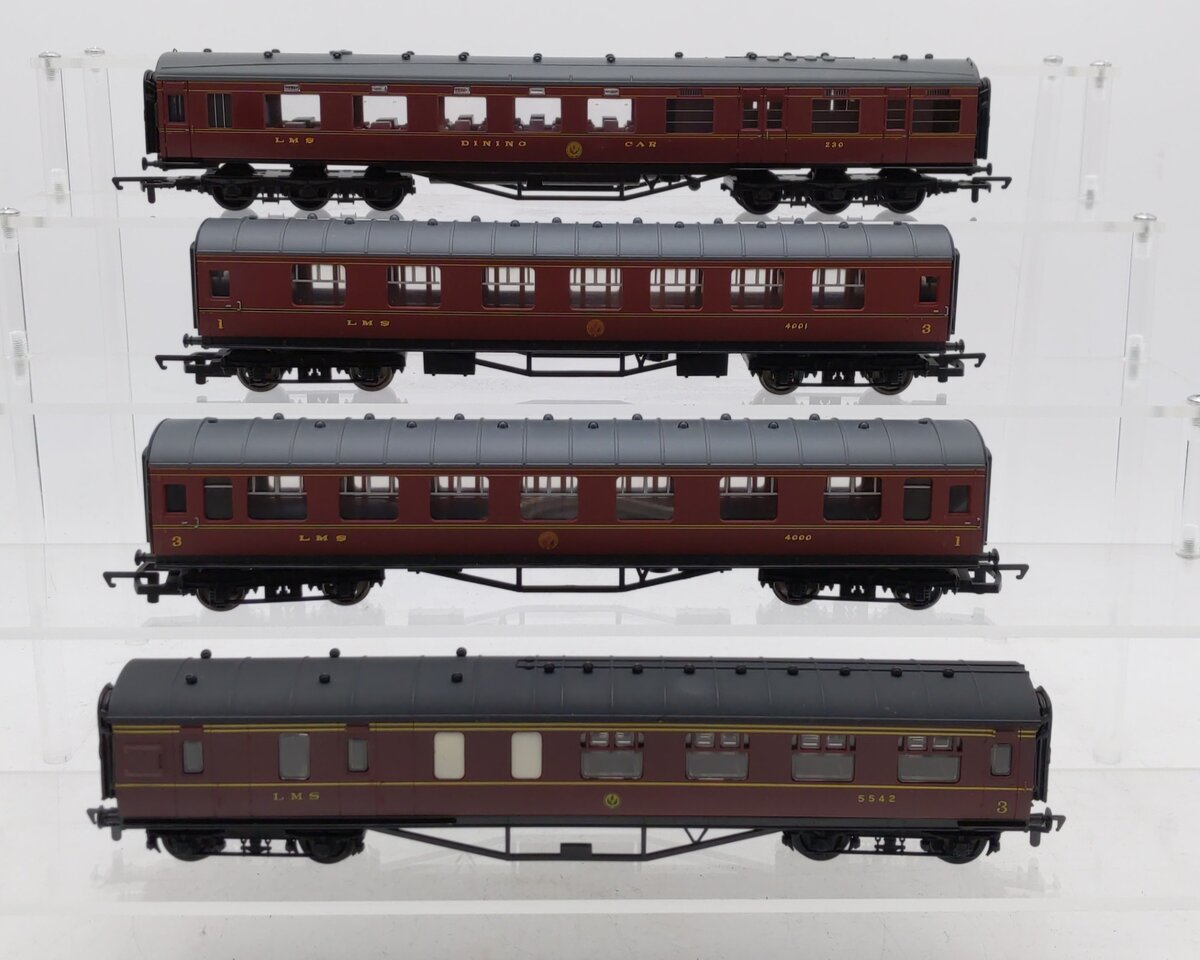 Hornby & Airfix Assorted OO Scale London Midland & Scottish Passenger Cars [4] EX