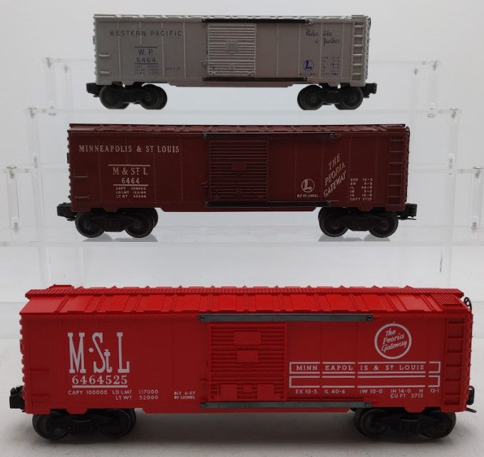 Lionel 6464-1, 6464-50 & 6464-525 O Gauge Vintage Postwar Boxcars [3]