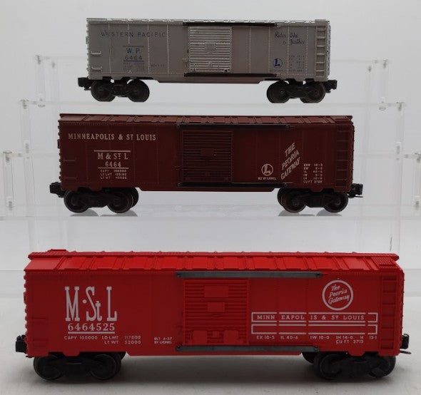 Lionel 6464-1, 6464-50 & 6464-525 O Gauge Vintage Postwar Boxcars [3]