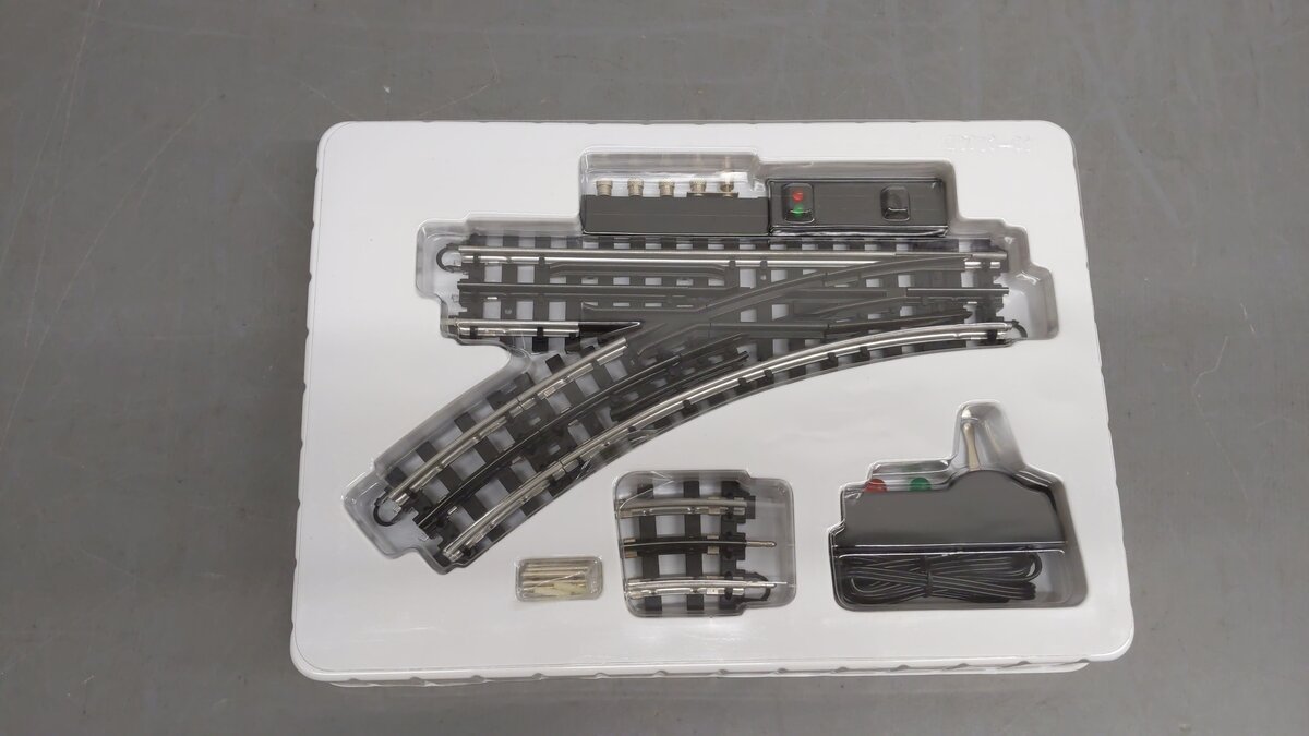 K-Line K-0763 O SuperSnap 31" Left Hand Remote Switch Turnout EX/Box