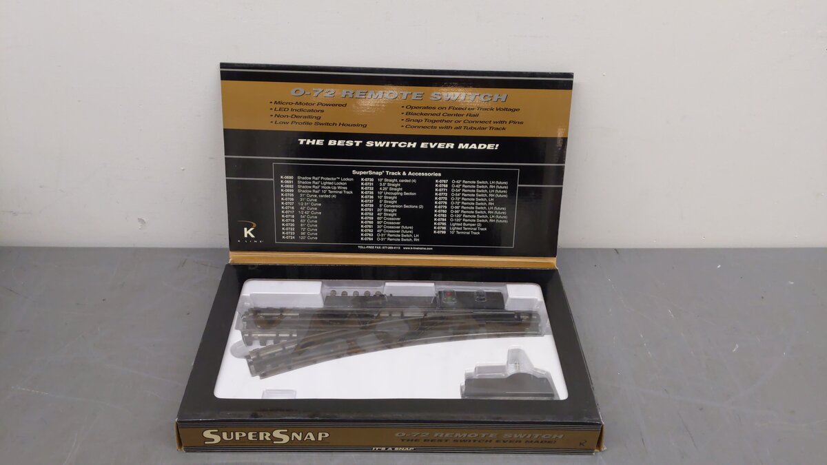 K-Line K-0775 O SuperSnap 72