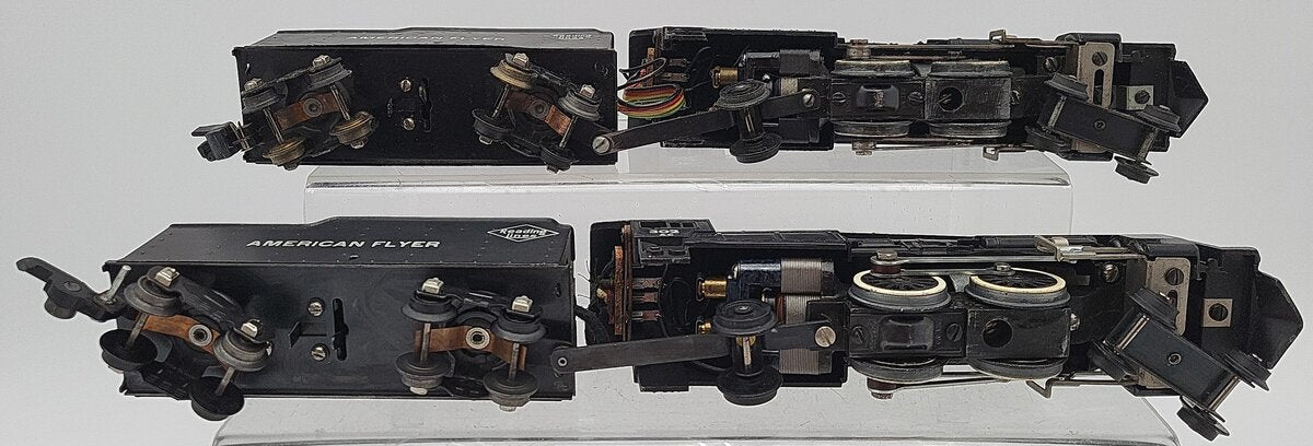 American Flyer 302AC Vintage S Reading 4-4-2 Atlantic Steam Loco & Tenders [2] VG