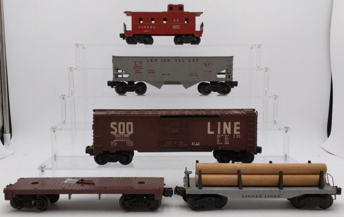 Lionel 6456, 2411, 3494-625 & 6257 Vintage O Gauge Postwar Freight Cars [5]