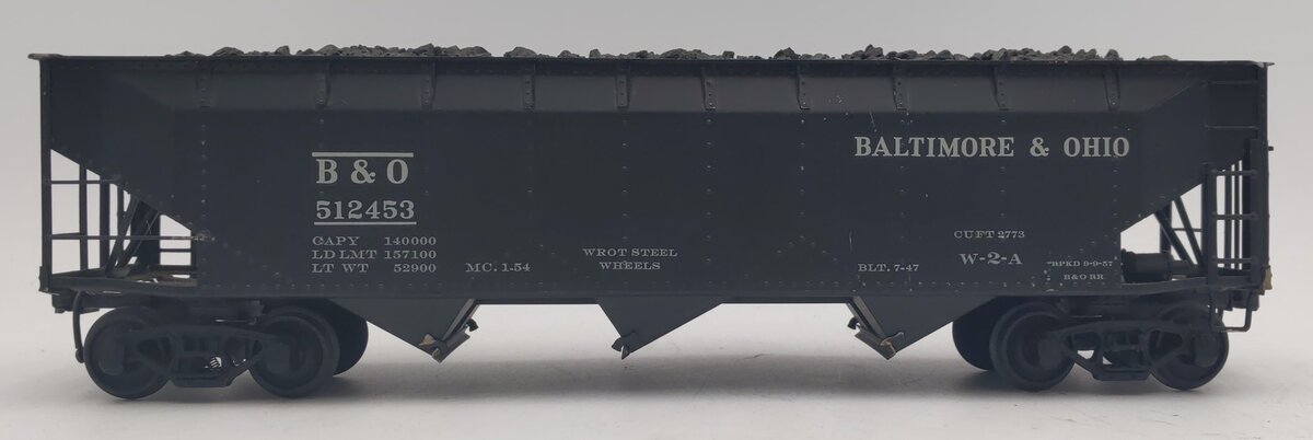 O Scale BRASS Baltimore & Ohio Hopper #512453 - Custom [2-Rail] VG