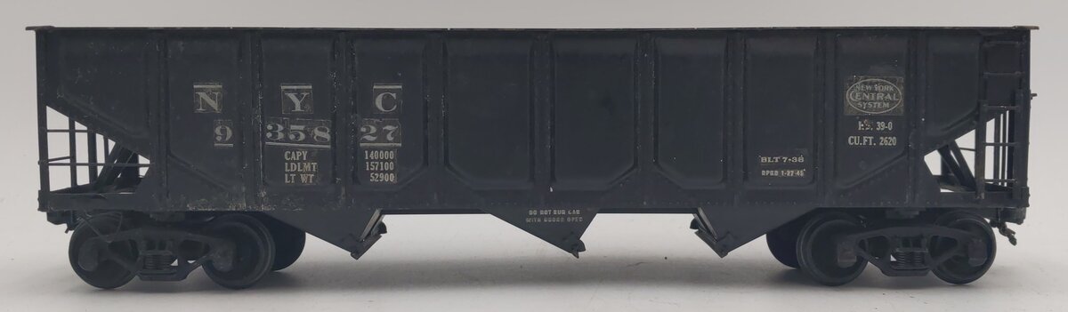 O Scale BRASS NYC Hopper #935827 - Painted [2-Rail] VG