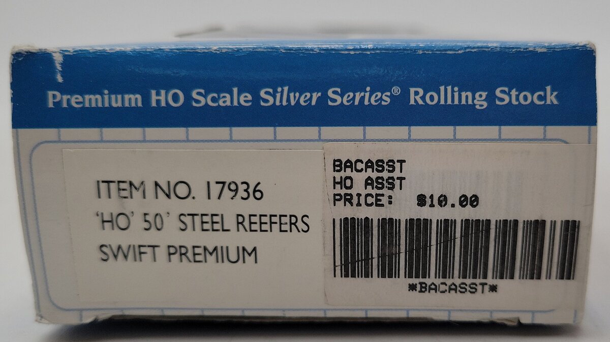 Bachmann 17936 HO Scale Swift Premium 50' Steel Refrigerator Car LN/Box