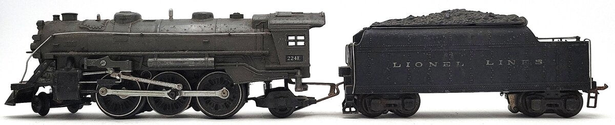 Lionel 224E Vintage O Diecast 2-6-2 Steam Locomotive w/ 2235W Tender