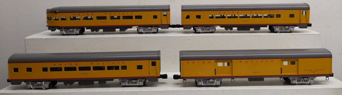 Lionel 6-39146 O Gauge Union Pacific Aluminum Passenger Car 4-pack LN/Box