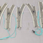 Bachmann HO Assorted E-Z Track  Left & Right Switches [6] LN