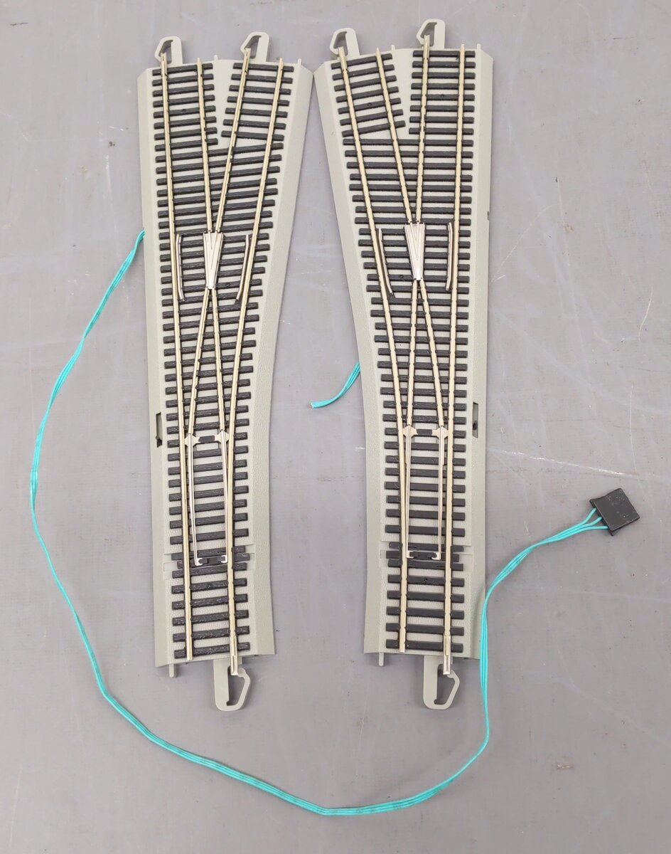Bachmann HO Assorted E-Z Track  Left & Right Switches [6] LN