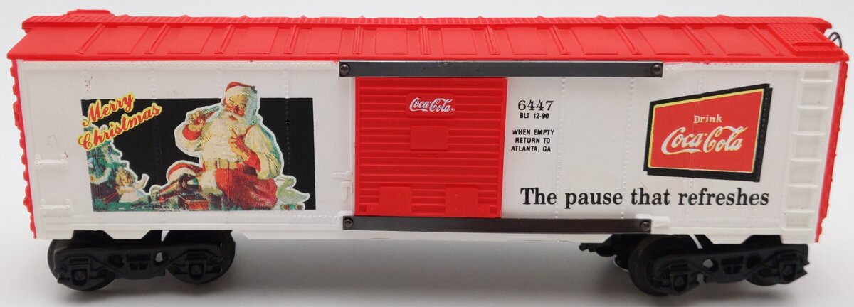 K-Line K6447 O Gauge Coca-Cola Historical Boxcar - Christmas Edition EX/Box