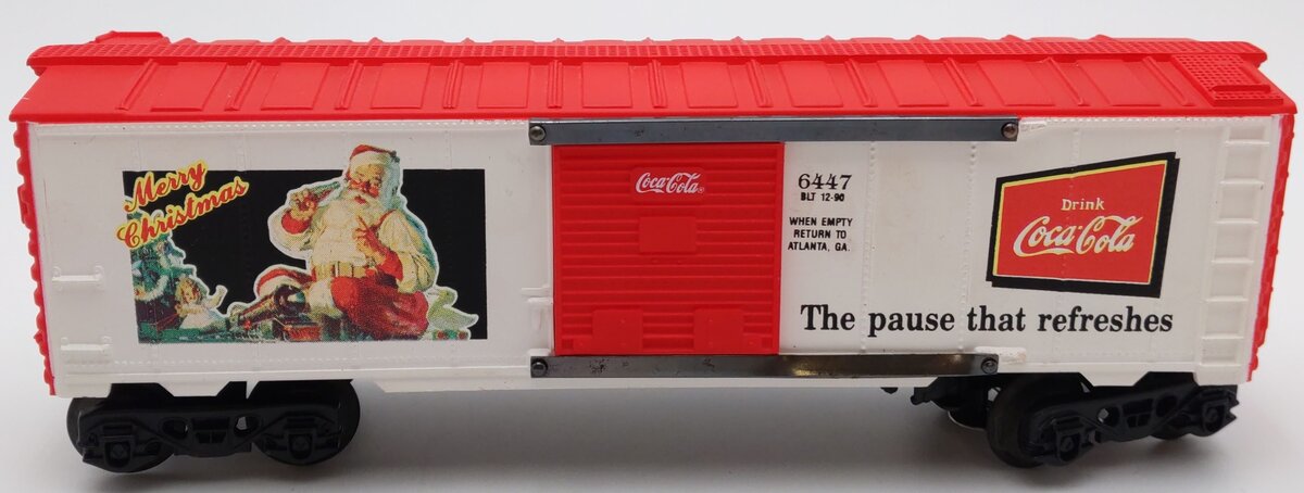 K-Line K6447 O Gauge Coca-Cola Historical Boxcar - Christmas Edition EX/Box
