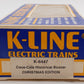 K-Line K6447 O Gauge Coca-Cola Historical Boxcar - Christmas Edition EX/Box