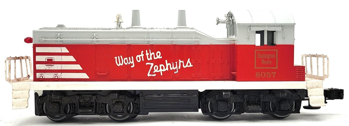 Lionel 6-8057 O Gauge Burlington SW1 Switcher #8057 VG