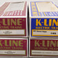 K-Line O Assorted Freight Cars K6477, K90004, K90001, K6216 [4] EX/Box