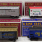 K-Line O Assorted Freight Cars K6477, K90004, K90001, K6216 [4] EX/Box