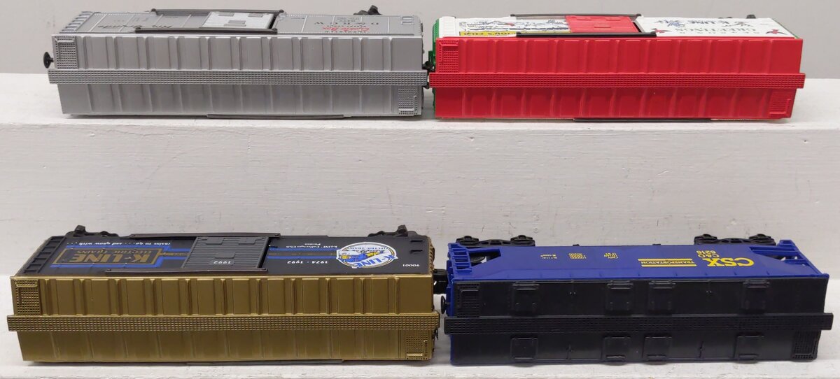 K-Line O Assorted Freight Cars K6477, K90004, K90001, K6216 [4] EX/Box