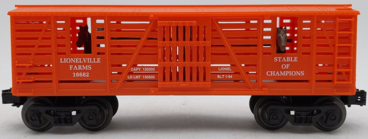 Lionel 6-16682 O Gauge Lionelville Farms Stock Car EX